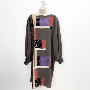 Bonwit Teller Vintage Women’s Polyester Geometric Abstract Avant Garde Art to We